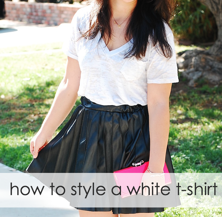 HOW TO STYLE A WHITE T-SHIRT